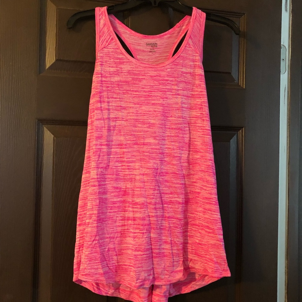 Pink athletic tank top